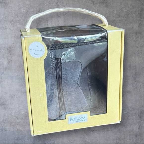 Robeez Mini Shoez Clementine Leather Upper Boots - New In Box - Picture 2 of 11